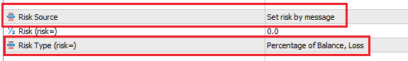 Trading Router MT4/5 EA's risk type is balance percentage and the values come from Tradingview alert messages